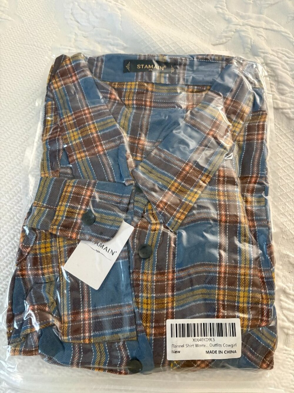 Woman Within Plaid Shirt SZ 3X